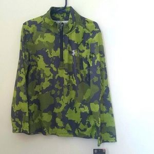 Size 6 Under Armour half zip long sleeve shirt